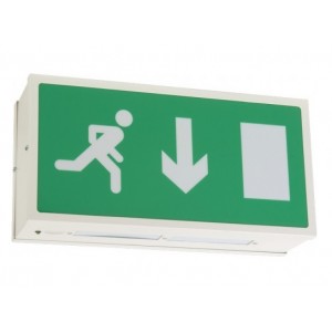 EDS 8W Double Sided Exit Sign with 230v Mains IP20